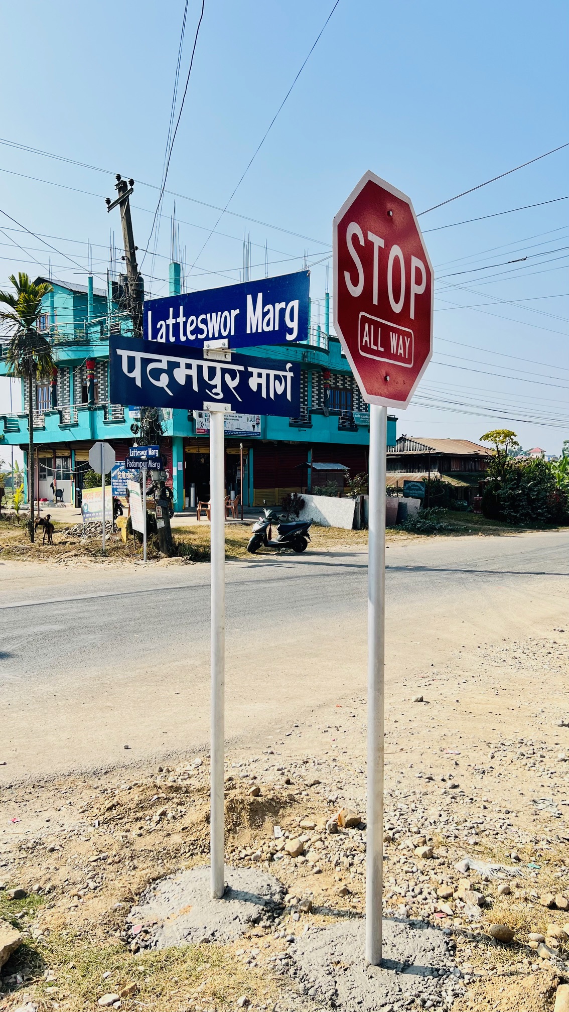 Team celebrating road safety install